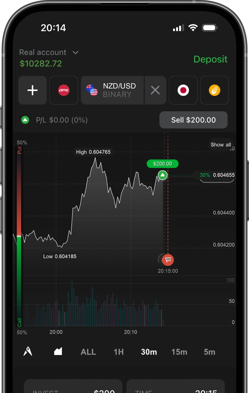 Quadcode PWA trading platform interface